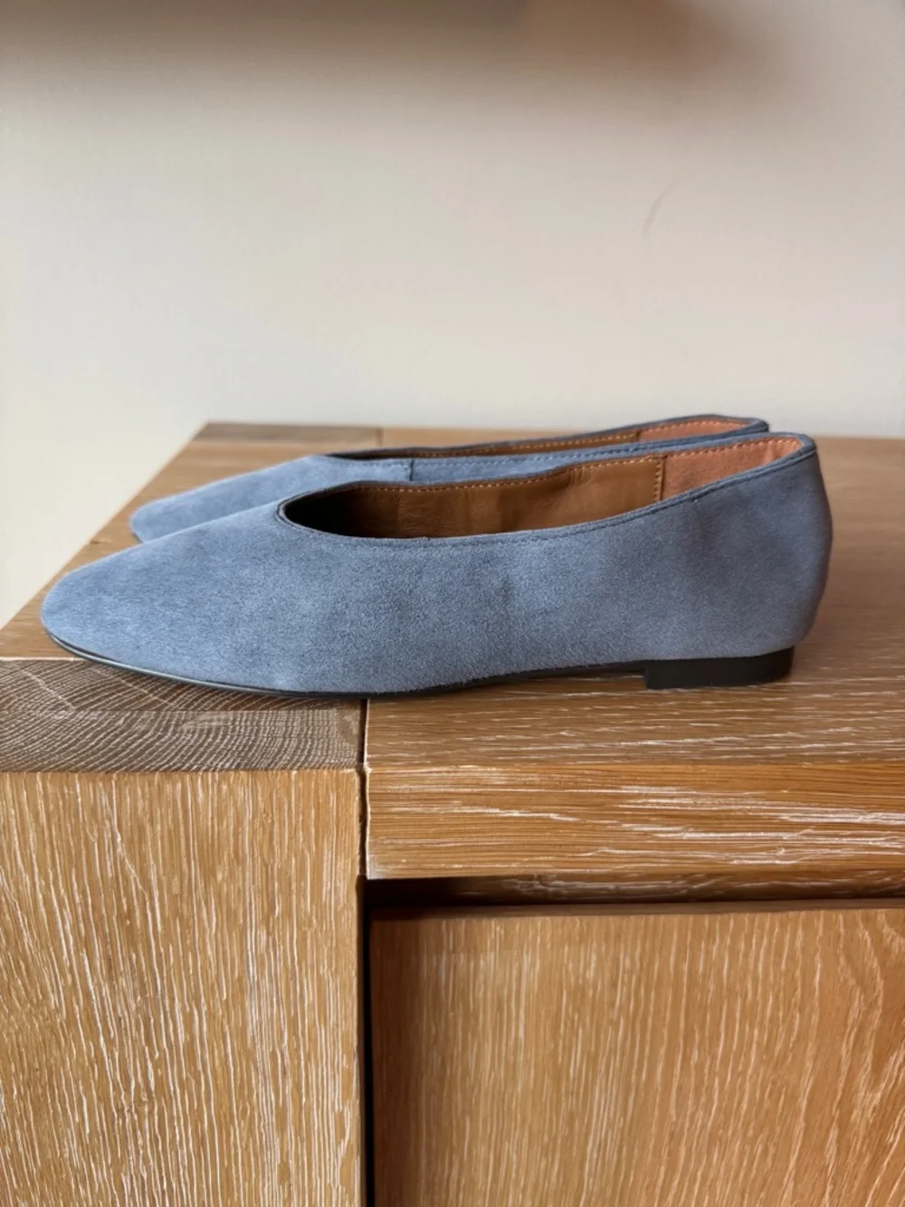 NWT! MADEWELL Women's The Mylie Ballet Flat in Basalt Blue Suede Size 6.5 no box - Picture 8 of 13